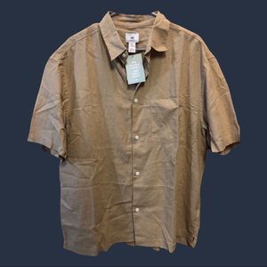 Mens Short Sleeve Button Down